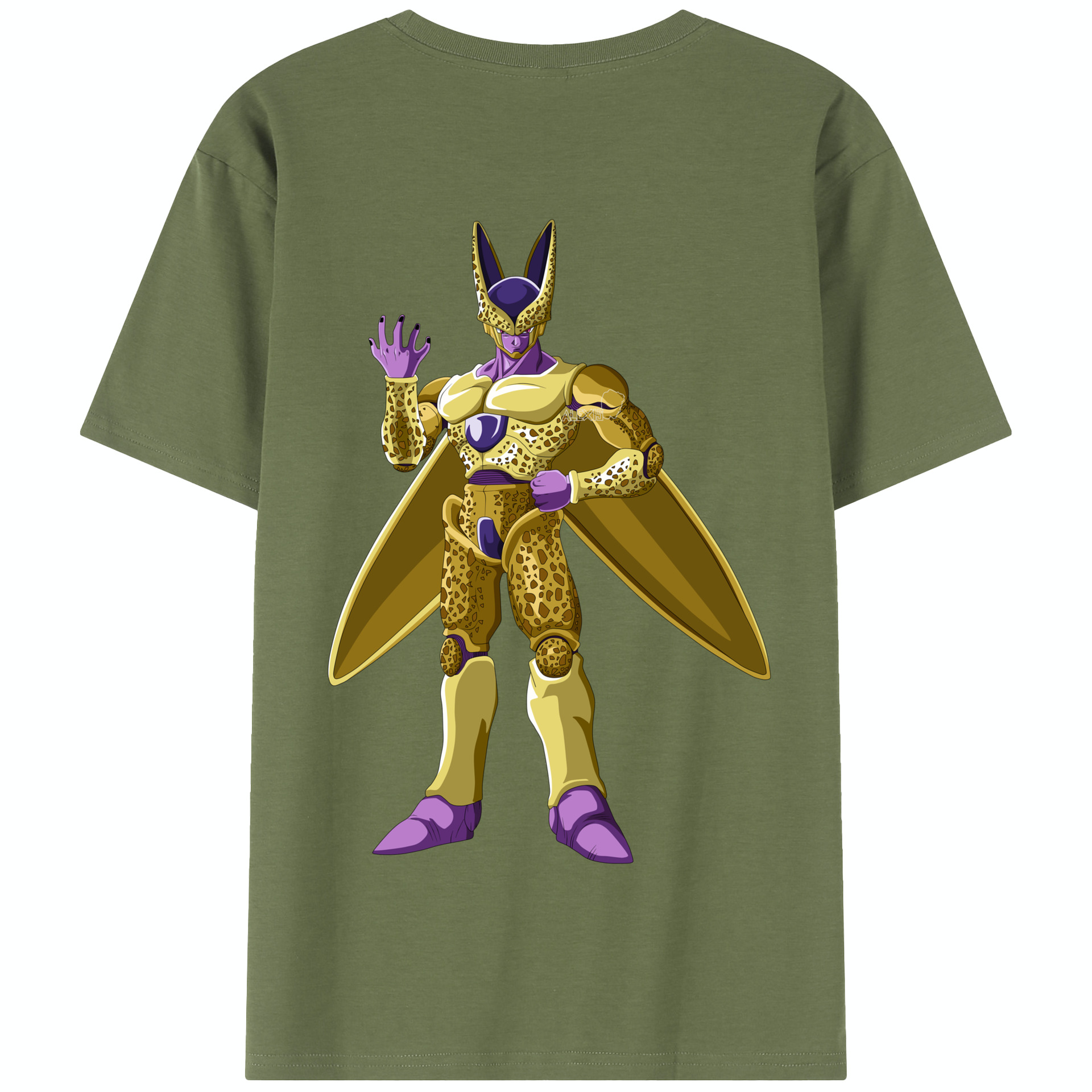 （画像用） ドラゴンボール セル DRAGON BALL Cell 綿100％半袖Tシャツ（背面プリント）